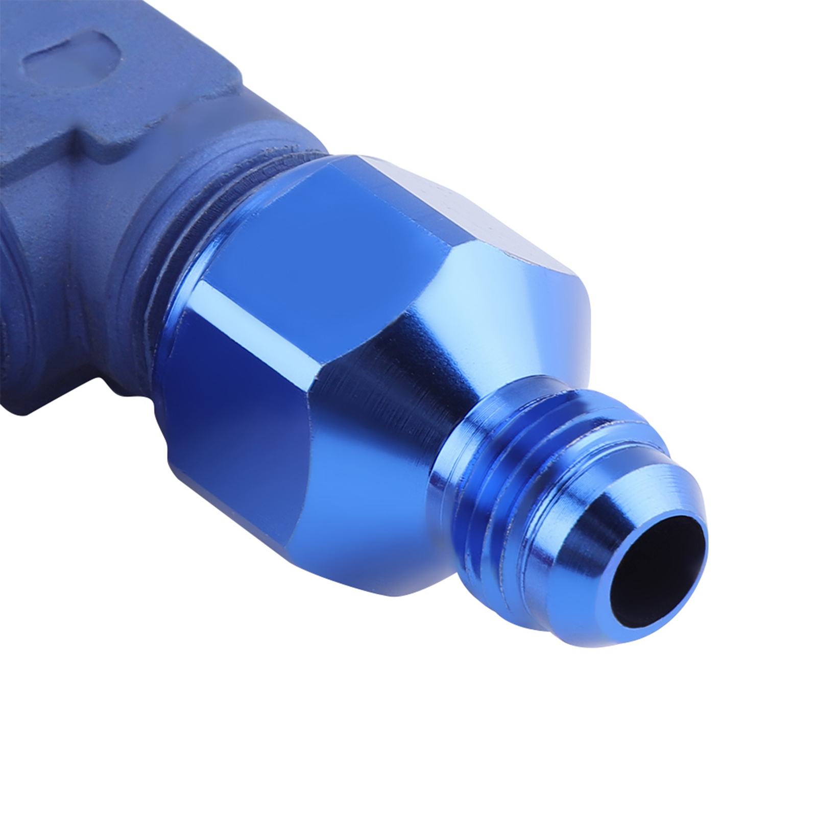 .* AN8 Braided Dual Feed Fuel Line Kit Carb Fittings For 4150 Based