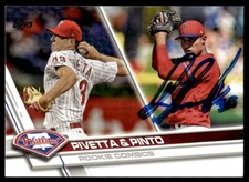2017 Topps Nick Pivetta/Ricardo Pinto RC Rookie Combos #US235 Signed by Pinto