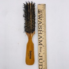 Vintage Sekine Wood Handle Hair Brush Made in Taiwan 8 Inches