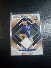 2020 PANINI ELITE EXTRA EDITION BASEBALL BRADY SINGER PROSPECT MATERIALS PATCH B