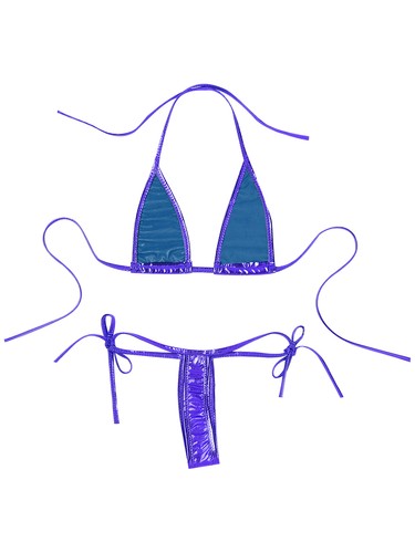 Women Lingerie Unlined Set Tempting Bra Wireless Thong Nightclub Swimwear Cup - Picture 39 of 109