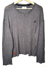 Kangol Sweater Womens L Gray Lightweight Long...