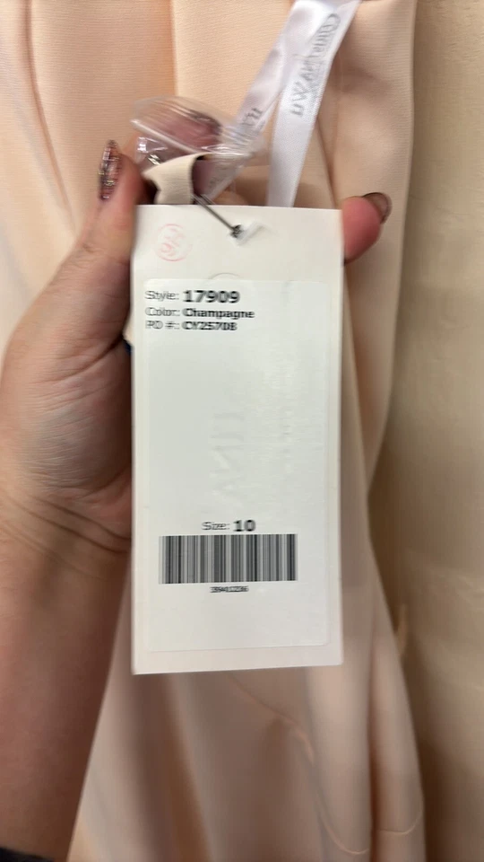 Christina Wu Champagne Wedding Dress - Image 4 of 4