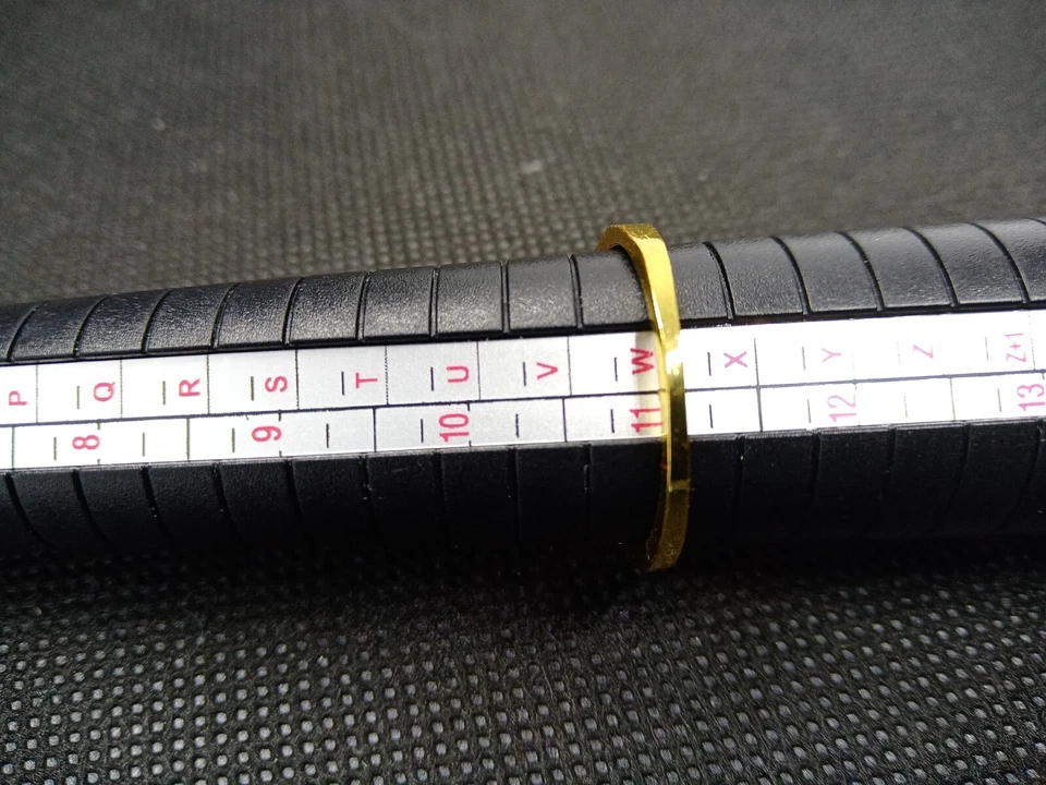 Anello Argento 925, placcato Oro, Pietre Ametrino, Misura 22, Peso 8 Grammi - Immagine 4 di 4