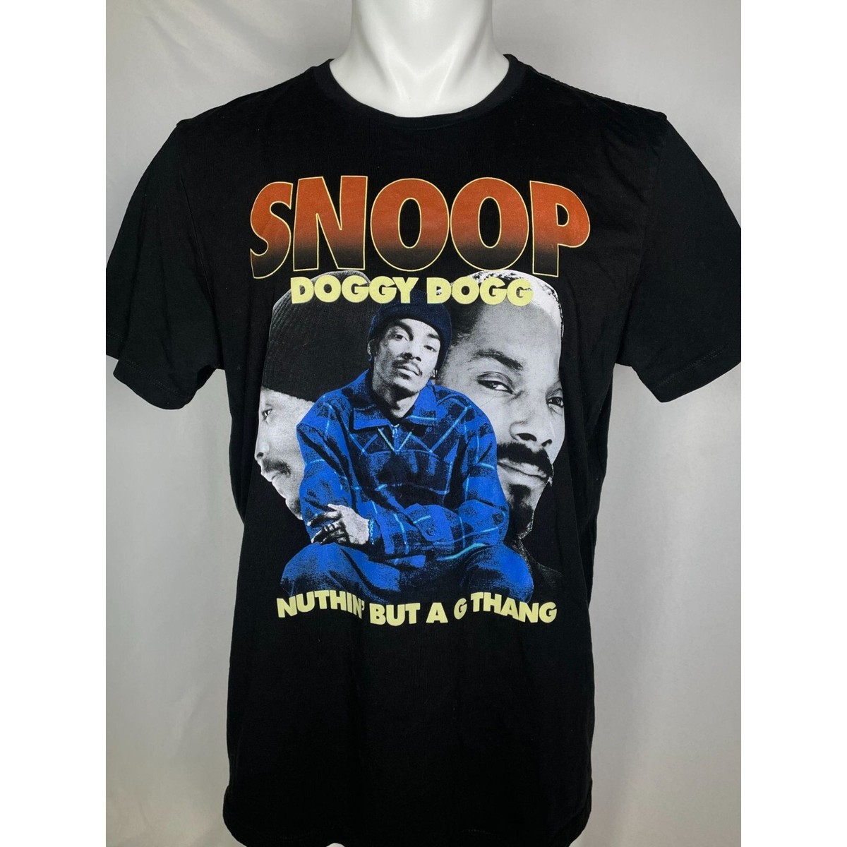 Snoop Doggy Dogg Nuthin But A G Thang 90's Black Graphic T-Shirt