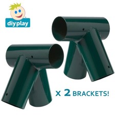 Swing Corner Metal Brackets PAIR 100 degree Oblique Angle for Round Wood