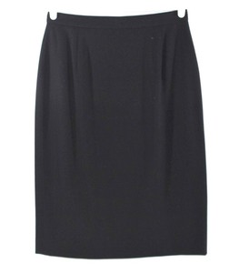 Jaeger Womens Pencil Skirt Basic Black Fitted Wool Blend Career