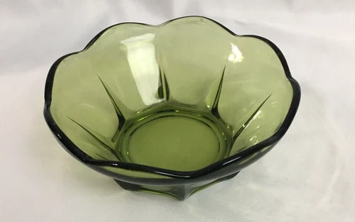 Vintage Anchor Hocking Swedish Modern DIP REPLACEMENT BOWL Avocado Green ~ EUC!