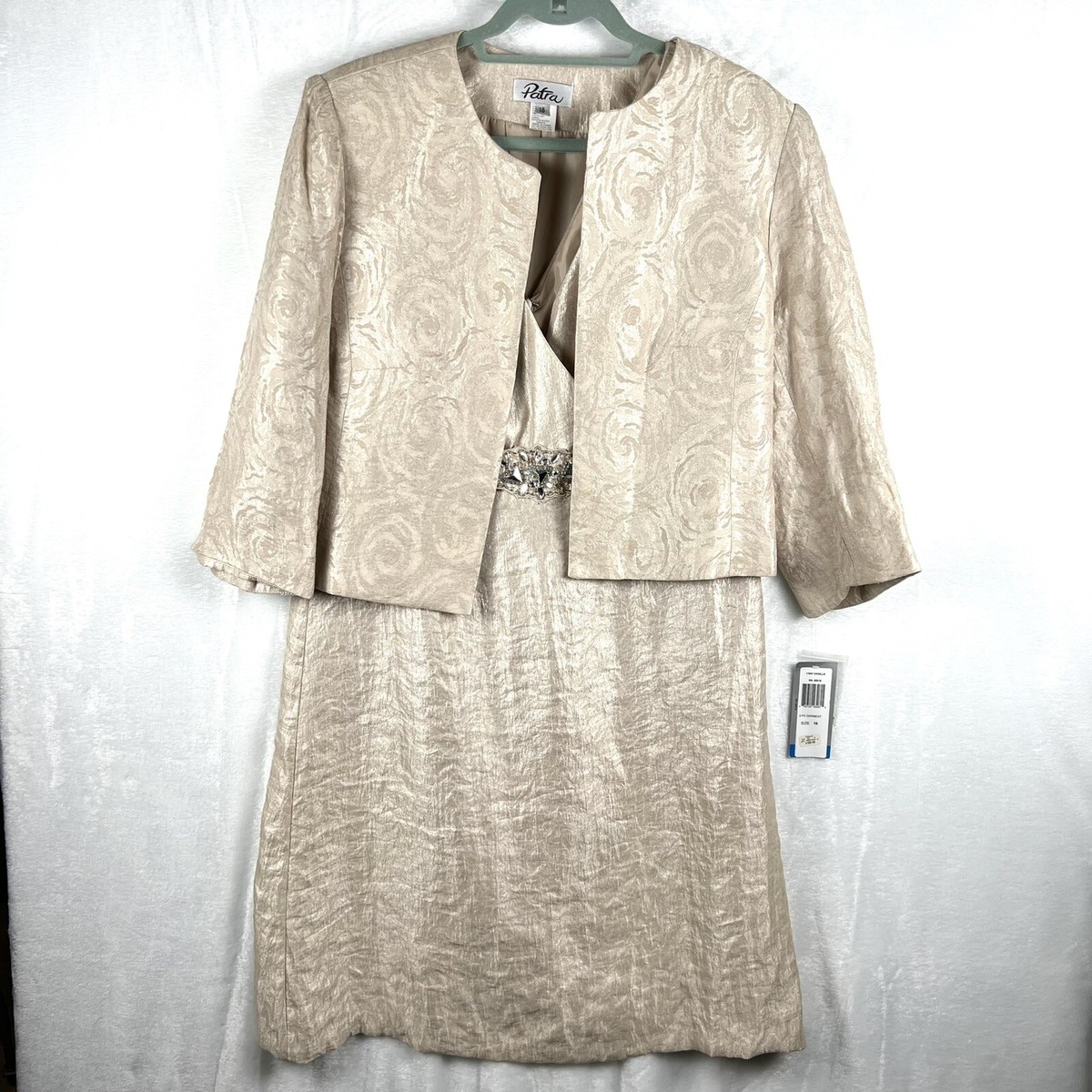 green wrap over dress Beatrice B Wrap Over Silk Dress in Green Macro Print