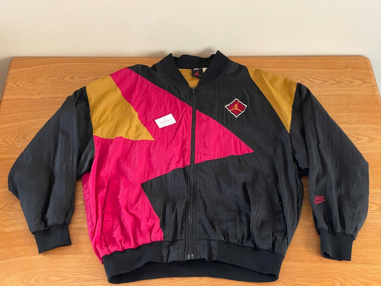 RARE 1992 Nike Air Jordan Retro 7 OG Jacket Windbreaker Mens Size L  Cardinal Red