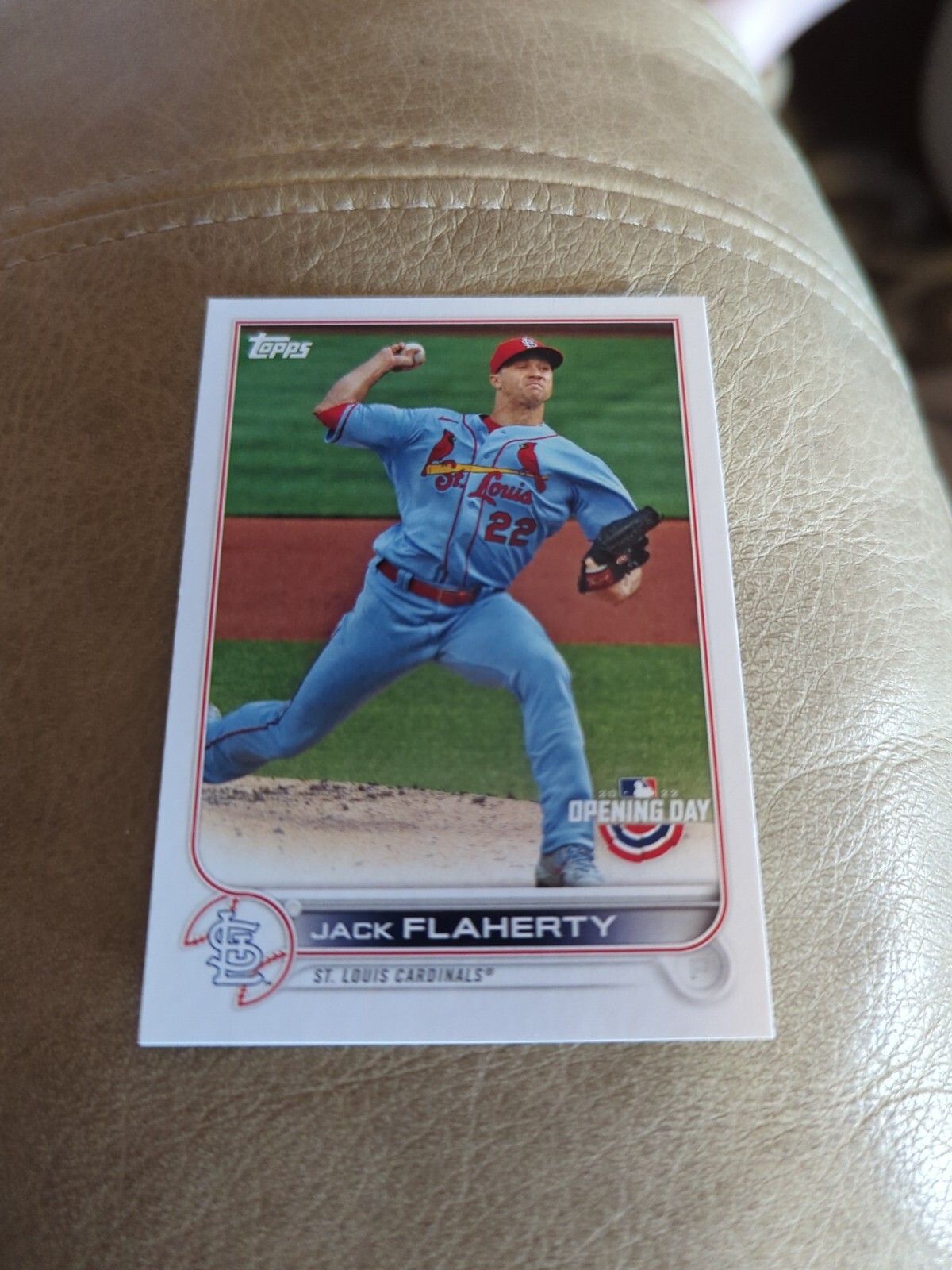 2022 Opening Day Base #48 Jack Flaherty  St. Louis Cardinals