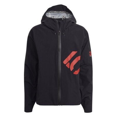 Five Ten Adidas Hooded All Mountain Cycling Rain Jacket, Black, Men's, Medium