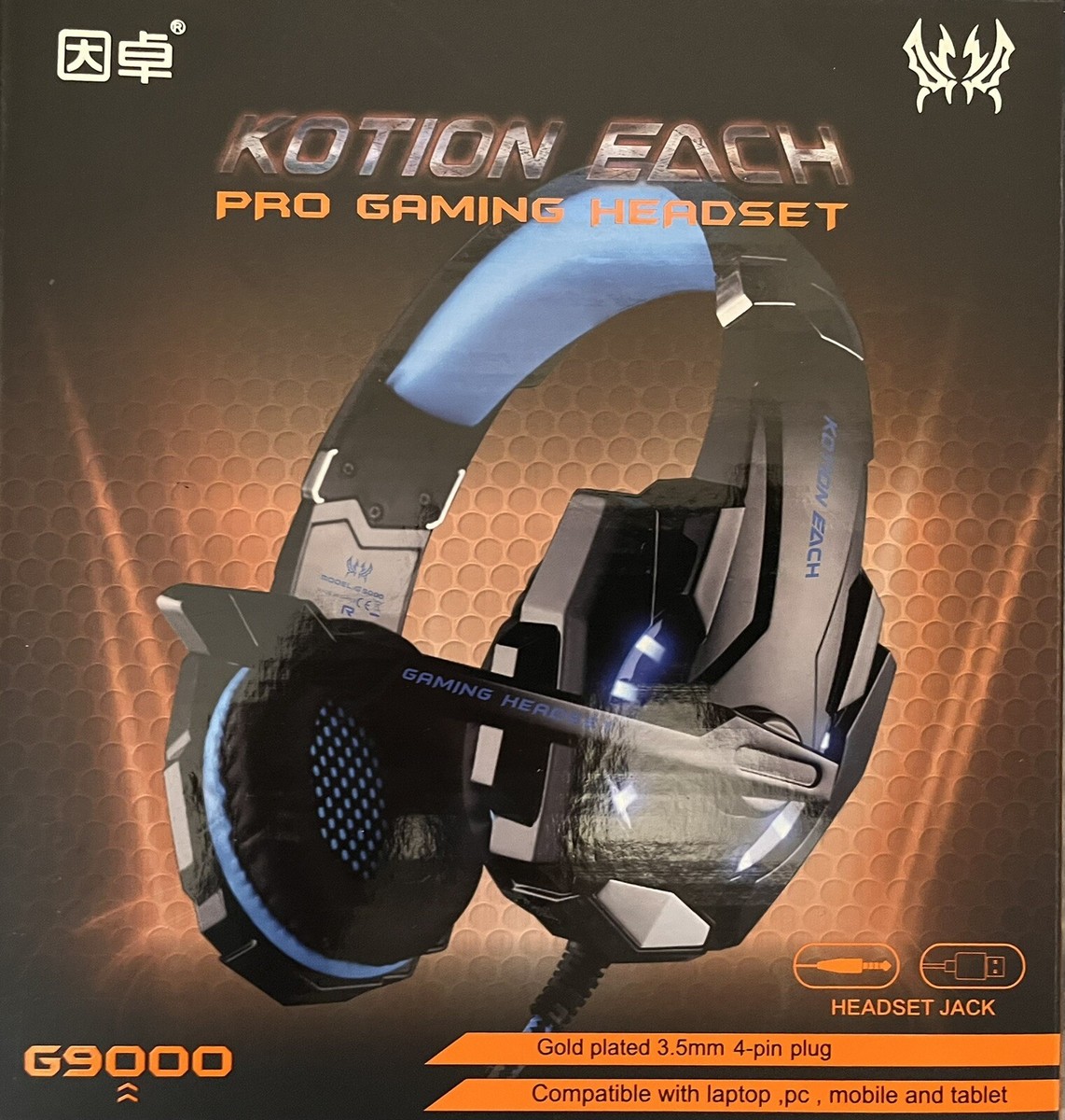 KOTION EACH Pro Gaming Headset G9000 Black/Blue - | eBay
