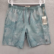 LinkSoul Storm Palm Leaf Saturday Lined Board Shorts Men's Large NWT Swim In Bag