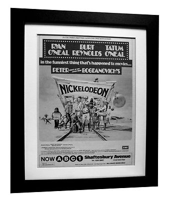 NICKELODEON+Movie+Film+POSTER+AD+FRAMED+RARE ORIGINAL 1977+EXPRESS GLOBAL SHIP