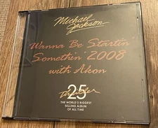 Michael Jackson Akon “Wanna Be Startin Somethin” Promo Single CD