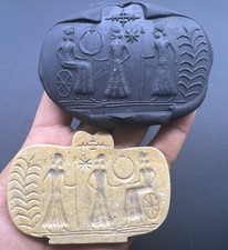 Beautiful Old Roman Era King With Servent Scenes Story Intaglio Jasper Pendent