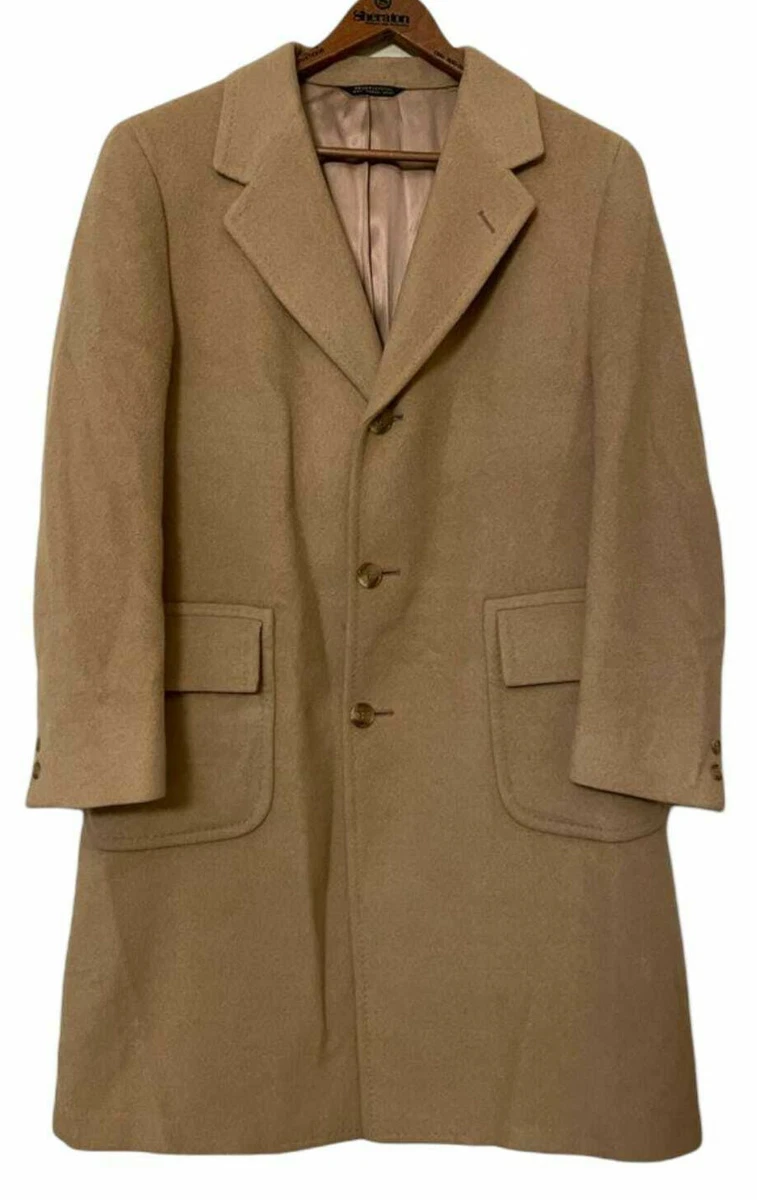 MALCOLM KENNETH New York Men's VINTAGE 100% Mongolian Camel Hair Trench Coat  39S | eBay