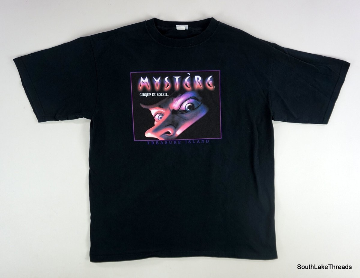 VTG Mystere Cirque Du Soleil T-Shirt Adult XXL Black Treasure