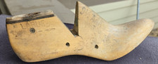 Vintage Antique Wooden Shoe Mold Cobbler Last Co. Western 7 57 Larue 9-1/2 AAA