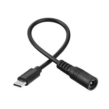 USB Type-C male to 5.5 x 2.1mm female adapter cable charger DC adapter
