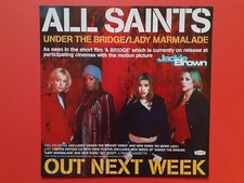 ALL SAINTS Under The Bridge UK 12" x 12" promo display flat NEW/UNUSED!