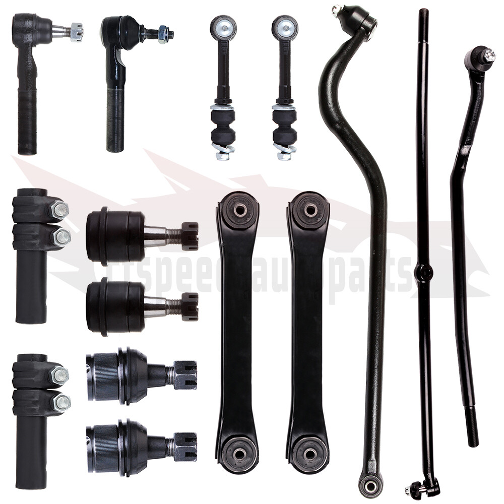 15pcs Front Control Arms Tie Rods Ball Joints For 2000 2002 Dodge Ram 2500 3500