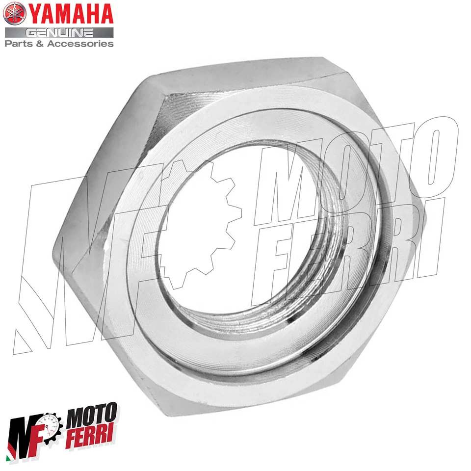 MF5305 Dado + Rondella di Sicureza Pignone Originale Yamaha YZF R6 mod 1999/2002 - Immagine 2 di 4