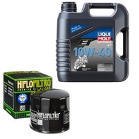 Hiflo ÖLfilter Set Liqui Moly 10W-40 4L FüR Ducati Paso 906 906-PASO Bj.1991