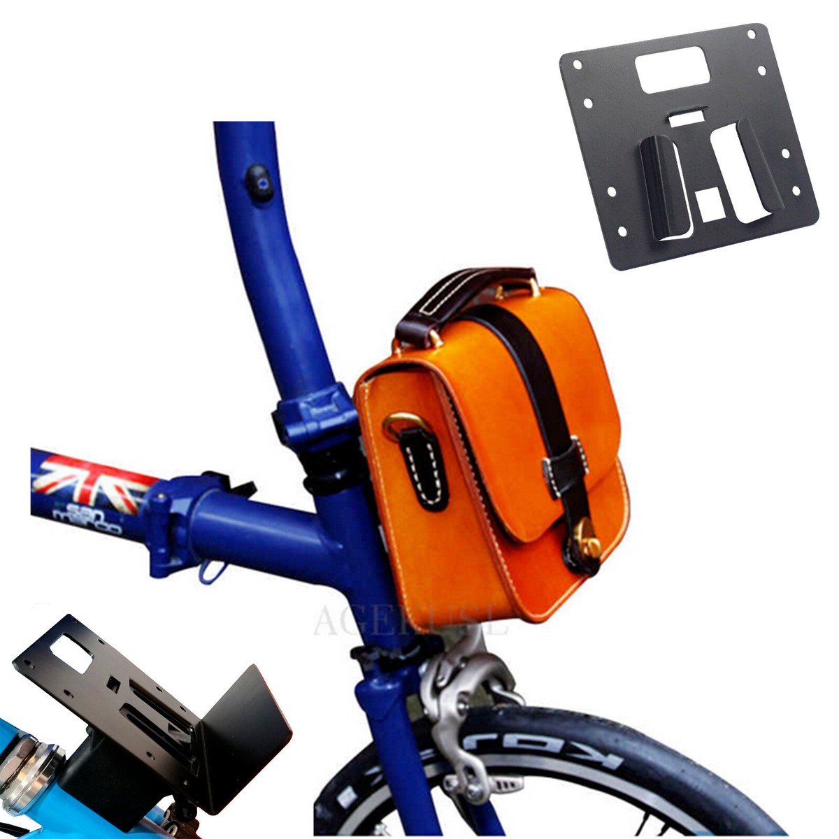 Bag Adapter for BROMPTON folding bike (Use your bag without the
