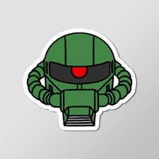 MS-06V-6 Zaku Tank Green Macaque Anime Vinyl ...