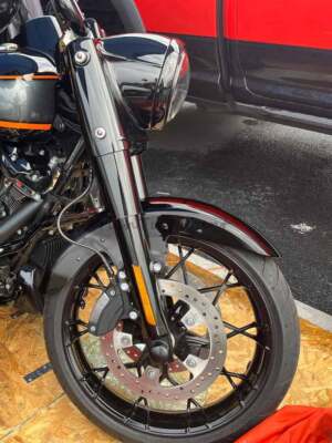 19'' Vivid Black Front Fender For Harley Street Glide Road King