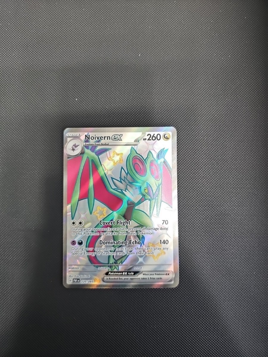 Pokemon TCG Paldean Fates Full Art Shiny Noivern EX 220/091