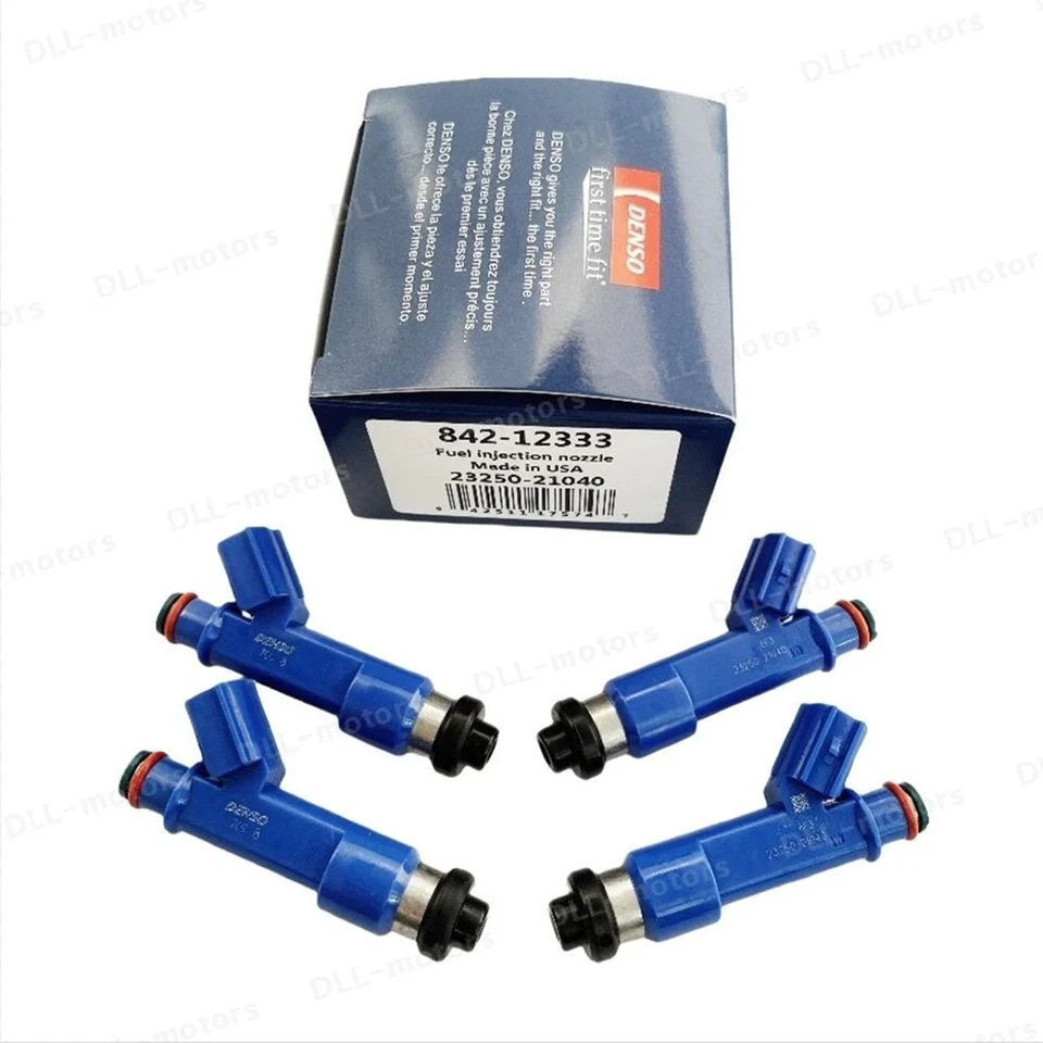 NEW Denso Fuel Injectors 23250-21040(Set of 4)Fits Toyota 2006-2014 Yaris 1.5L Foto 2 de 4