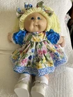 Cabbage Patch Lemon Yellow Hair HM 4 Beautiful Dress