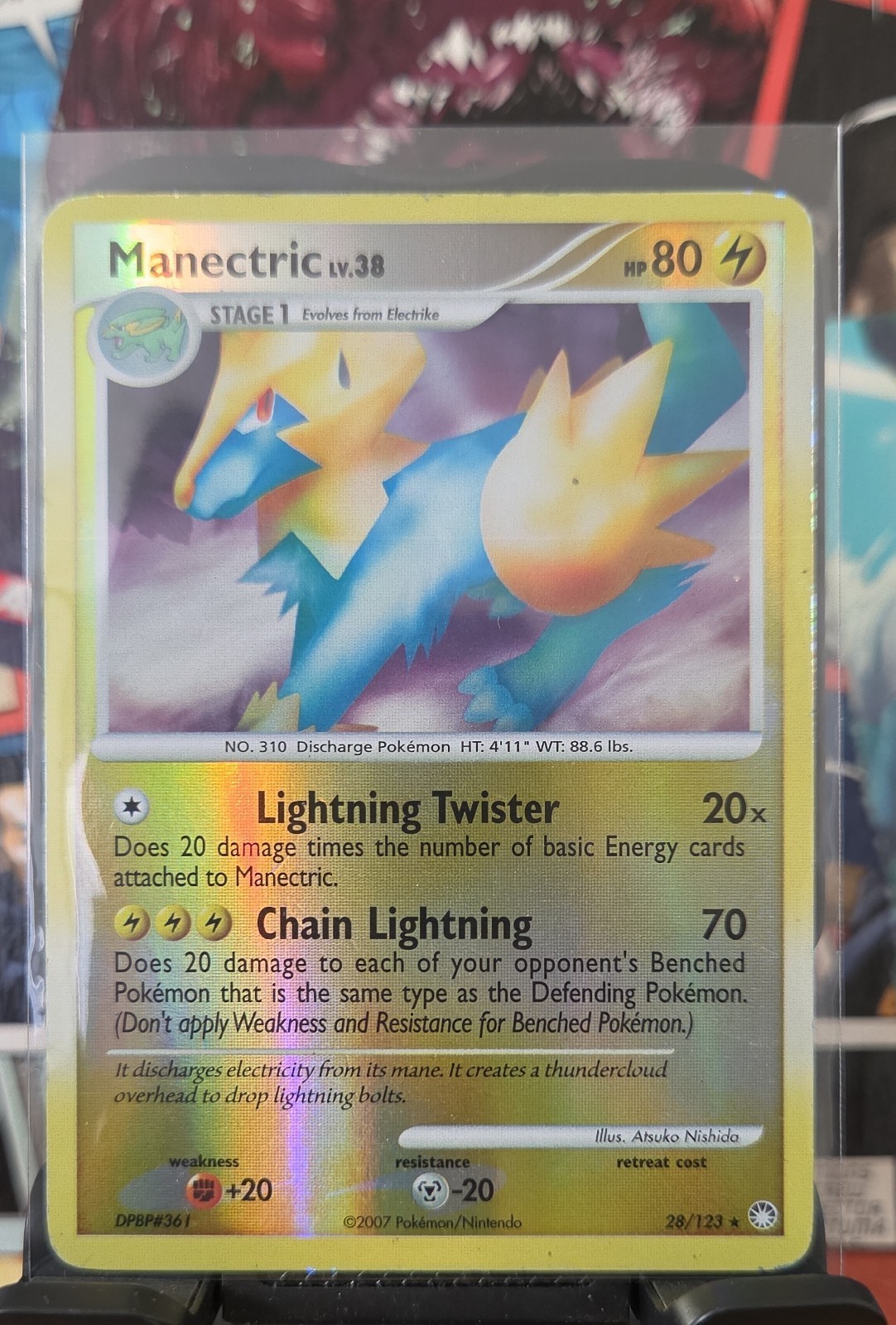 Manectric 28/123 Mysterious Treasures Reverse Holo