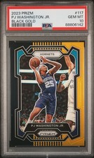 2023-24 Panini Prizm Black Gold PJ Washington Jr. #117 /5 PSA 10 Hornets