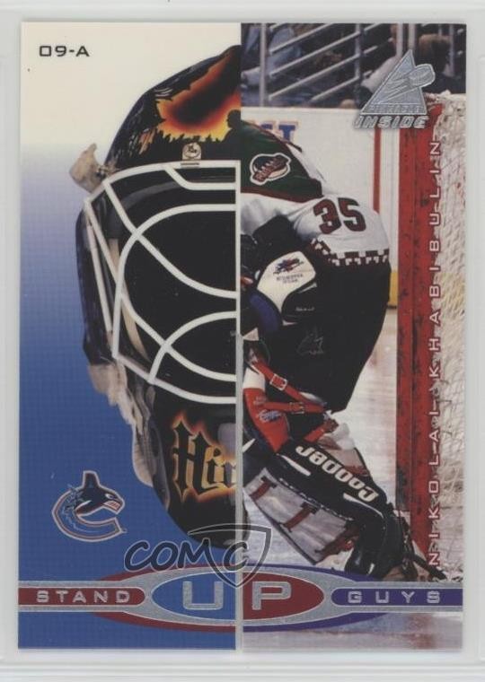 1997-98 Pinnacle Inside Stand Up Guys Corey Hirsch Nikolai Khabibulin #09-AB 0h6
