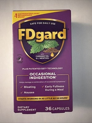 FDgard Dietary Management Functional Dyspepsia 36 capsules Exp 02/2028