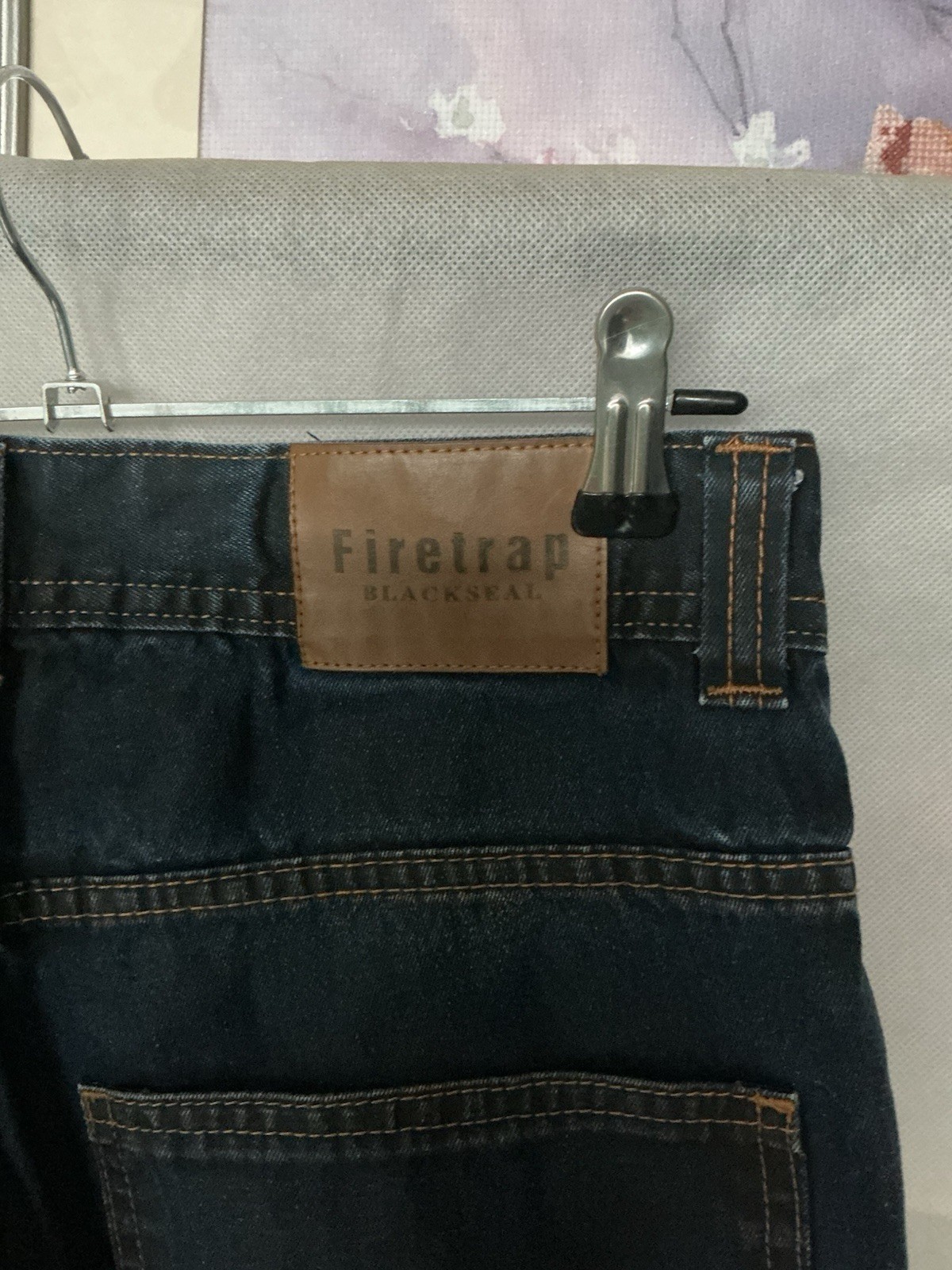 Firetrap Mens Blue Denim Jeans Straight Fit Blackseal Size Waist 32 image 4