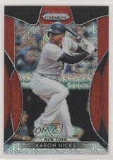 2019 Panini Prizm Tier III Red Mojo Prizm 85/299 Aaron Hicks #236 5i1