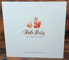 Hello Baby Keepsake Memory Book for Baby's First Five Years