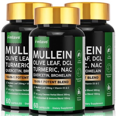 Mullein Lung Cleanse - Herbal Lung Detox & Cleanse for Respiratory Lung Health
