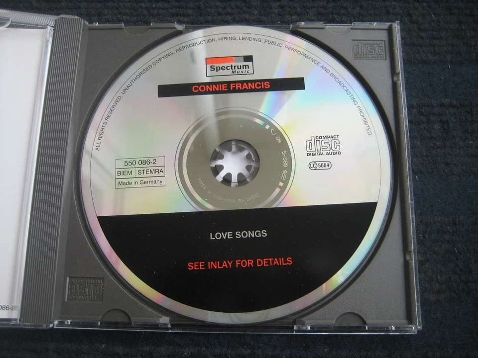 CD CONNIE FRANCIS Love Songs Neuwertig 14 Tracks - Bild 2 von 4