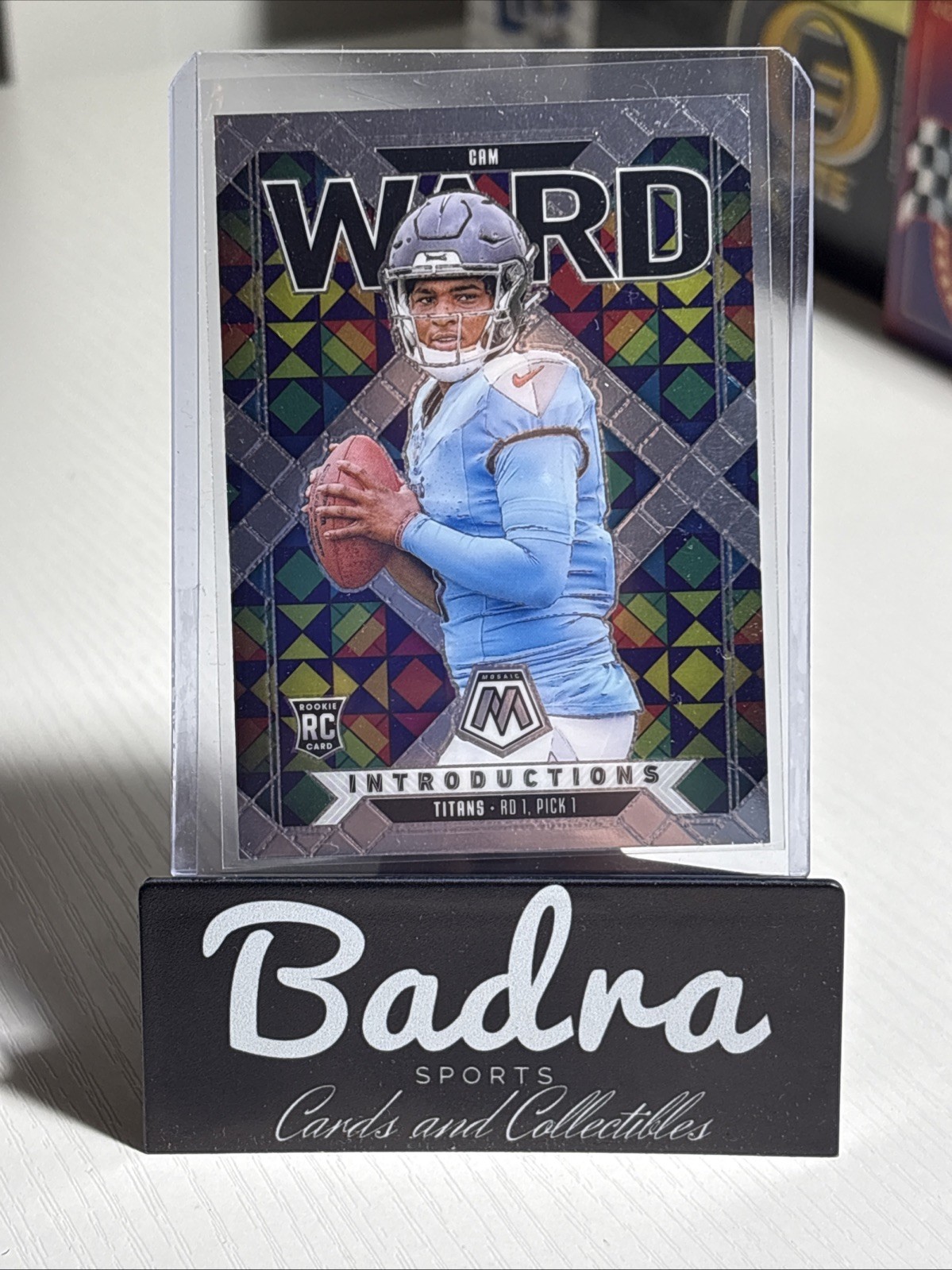 Cam Ward RC - 2025 Panini Mosaic Introductions Insert #6 - Tennessee Titans