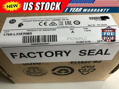 New Factory Sealed Allen Bradley 1769-L33ERMS /B GuardLogix Ethernet Controller