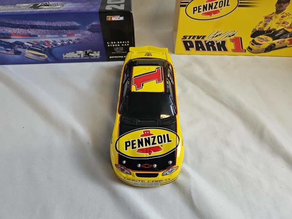 Steve Park 1/24 #1 Pennzoil 2002 Monte Carlo Club Car Bank en caja #CRS Foto 4 de 4