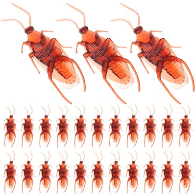  100 Pcs Simuliertes Kakerlakenspielzeug Zum Aprilscherz Halloween-Trick-Tools