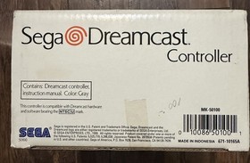 Sega Dreamcast OEM Controller MK-50100 Gray NEW Open Box w/ Original Packaging