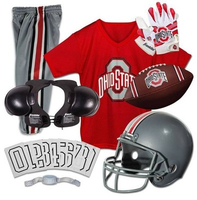 Ohio State Buckeyes Kids NCAA 9pc Deluxe Football Uniform Set